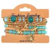 Pulsera Popular Bohemia Multicapa de Cristal de Temperamento Transfronteriza Set de Joyería de Estilo Exótico Joyería de Moda para Mujer