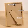 Marco de fotos de rompecabezas de madera minimalista transfronterizo de 6 pulgadas, marco de montaje de animación de dibujos animados DIY, colgante de pared, marco vacío para arte A4, pintura al óleo