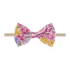 Faixa de Cabelo Floral com Laço Estilo Retrô Europeia e Americana Pequena Fresca e Simples Faixa de Cabelo Infantil Headband Fabricante Transfronteiriço