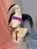Gorro elástico de payaso estilo europeo y americano, sombrero puntiagudo con pompón, disfraz de payaso para bailes de máscaras, disfraz de Halloween, al por mayor