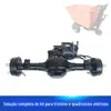 Caminhão de funil de cinzas de engenharia de carga modificada de baixa velocidade de freio de motor elétrico 48v800w de freio de motor elétrico
