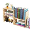 Estante de Mesa Porta-Livros Simples para Uso Estudantil Estante Retrátil Suporte de Armazenamento para Mesa de Escritório Estante para Dormitório