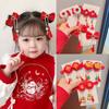 Joyería para niños borla flor accesorios para el cabello horquilla accesorios para la cabeza Hanfu Año Nuevo Niña princesa bebé tocado clip de flor