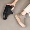 Botas de Nieve de Lana de Oveja Espesada 2025 Invierno Nueva Moda Versátiles Botas de Algodón de Una Pierna Antideslizantes Impermeables Zapatos de Algodón para Mujer