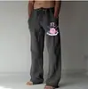 Pantalones Deportivos Anchos Casuales Estampados de Moda Urbana para Hombre de Talla Grande de Aliexpress Transfronterizos en Stock 1 Pieza Se Puede Personalizar