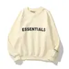 Sudadera con Capucha Fina para Hombre y Mujer, Marca de Moda Fear of God Closely Essentials, Estampado de Logo en el Pecho