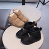 Zapatos de Niño Botas de Nieve Invierno Niñas Nuevos Zapatos para Niños Forrados de Felpa Botas de Algodón Impermeables Antideslizantes Zapatos de Algodón Grandes