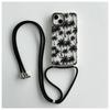 Funda con cordón para iPhone 15, diseño creativo de cocotero, transparente, suave, para Apple 14, Pro Max, 12 y 13