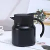 Termo de Acero Inoxidable 316 Gran Capacidad Asa de Doble Capa Olla para Estofado Tetera Portátil Separación de Agua y Té Tetera para Preparar Té Portátil