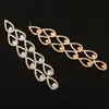 Comércio exterior novos brincos de strass AAA personalidade europeia e americana brincos brincos de gota totalmente cravejados de diamantes brincos de noiva E370