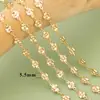 Coroa de concha banhada a ouro 18K real Trevo pulseira brincos colar criativo DIY acessórios de joias semiacabados
