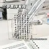 Estilo Antiguo Lanting Colección Portalápices Acrílico Estilo Nacional Transparente Gran Capacidad Caja de Almacenamiento de Papelería de Escritorio Portalápices Adornos