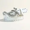 Al por mayor del fabricante Hebilla de aleación de caballito de mar con diamantes de imitación Cinturón Estilo Punk Cinturón de Moda Accesorios de Ropa Personalizados Vaquero Occidental
