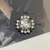 Novos acessórios de celular DIY flor de gema vintage grampo de cabelo feito à mão faixa de cabelo material para sapatos buraco escuro