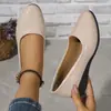 Sapatos Casuais Rasos de Cor Sólida de Grande Tamanho, Estilo Novo Europeu e Americano, Comércio Exterior, Planos, para Mulheres, em Estoque