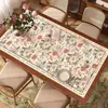 Jogo Americano de Mesa de Jantar de Luxo Leve Estilo Americano, Impermeável, à Prova de Óleo, Resistente ao Calor, Lavável, Jogo Americano de Mesa de Centro, Protetor de Mesa de Jantar