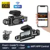 Cámara de Tablero de Nuevo Modelo Cuatro Canales 1080P Transfronteriza con Visión Nocturna de Alta Definición, Gran Angular, Conexión Wifi y Grabadora de Video para Vehículos DVR