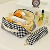 Bolsa de cosméticos de pata de gallo para mujer, gran capacidad, portátil, nueva, estilo Ins, lujo ligero, bolsa de almacenamiento para cosméticos de viaje, para lavar