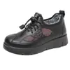 Zapatos Casuales de Tela Versátiles para Otoño e Invierno Nuevos, Zapatos para Personas Mayores, Suela Suave Antideslizante, Zapatos de Algodón Cálidos para Mujer, Sin Cordones