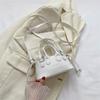 Bolso de mano sencillo con textura de viaje para mujer, popular bolso de hombro tipo mensajero de verano de 2023, bolso informal.