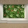 Decoración de pared de fondo anti-decoloración planta artificial pared pared de plantas verdes balcón flores falsas césped de plástico escaparate tienda decoración