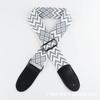 Correa clásica de 5 cm de ancho para guitarra, correa de poliéster, correa estampada, bandolera ajustable para un solo hombro.