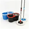 Mop Rotatório Mãos Livres para Pessoas Preguiçosas, Uso Doméstico, Mop de Limpeza em Um Passo com Balde, Conjunto Completo de Mop e Balde com Lavagem e Torção Integradas