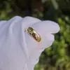 Anillo para Hombre Bañado en Oro con Diseño Grabado, Pequeña Apertura Cuadrada, Venta al por Mayor de Fabricante de Joyería