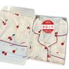 Pijama de Novo Estilo para Exportação, Pijama Feminino Transmitido ao Vivo no Tiktok, Estilo Fino de Manga Longa e Calça Longa de Seda para Primavera e Outono, Estilo Estudantil, Pode Ser Usado Fora