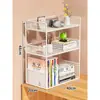 Prateleira de Armazenamento para Mesa, Estante de Mesa, Mesa de Dormitório, Prateleira de Armazenamento para Mesa de Escritório, Pequena Estante Multicamadas, Prateleira Organizadora em Camadas