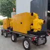 Caminhão-Bomba de Prevenção de Enchentes de Alto Fluxo Móvel Resgate de Emergência Drenagem Municipal Autoescorvante Diesel Caminhão-Bomba de Drenagem para Prevenção de Enchentes