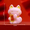 Micro-Paisaje Creativo Lindo Buena Suerte Gato de la Suerte Muñeco Accesorios de Decoración DIY Adornos Pequeños para Coche Escritorio