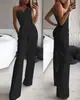 Comércio Exterior Transfronteiriço Primavera e Verão Estilo Chinês Vestido Longo Novas Calças Estilo Chinês Cruzadas na Frente Cintura Média Temperamento Calças de Trabalho Cerimônia de Noite