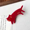 2026 Novo Presilha de Cabelo de Acetato com Pelo de Animal para Mulheres Super Fofa Presilha de Cabelo de Gato Fofa Doce Feminina Presilha Lateral Presilha de Bico de Pato Acessórios de Cabelo