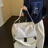 Bolsa fitness com separação seco e molhado, bolsa de natação feminina, grande capacidade, bolsa de viagem leve, adequada para viagens curtas e viagens de negócios, bolsa de bagagem para armazenamento manual