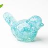Resina y piedra de cristal natural hechas con forma de pájaro de simulación planta verde estatua de escritorio oficina hogar atuendo