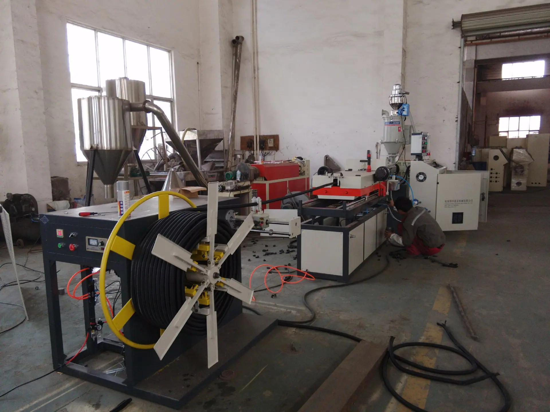 CORRUGATED PIPE EXTRUSION LINE