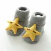 Meias de Terry Espessas de Inverno para Crianças, Meias Quentes para Bebês até a Panturrilha, Meias Antiderrapantes para Bebês para Chão, Algodão para Recém-Nascidos