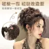 Postizo de moño rizado latinoamericano para mujer, moderno y a la moda, moño voluminoso de corona alta, postizo de extensión de cabello
