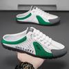 Zapatos Transpirables para Hombre Transfronterizos Nuevos Sandalias Casuales Mocasines para Hombre Zapatillas de Media Cara Deportivas de Malla para Hombre