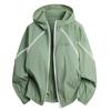 Roupas de Proteção Solar para Homens e Mulheres, Roupas de Trabalho ao Ar Livre, Faixas Refletivas, Roupa de Pele Transfronteiriça de Secagem Rápida, Jaqueta Casual Leve com Capuz