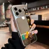 Una fila de animales adecuada para funda de teléfono iPhone 17 16/14pro Apple 13pro superficie de espejo 15promax17a