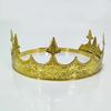 Tocado de corona de rey para hombre europeo y americano, decoración de desfile de actuación de corte vintage de príncipe heredero, ropa de cumpleaños de reina