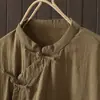 Vestido Nuevo Estilo Chino para Mujer de Principios de Otoño, Nueva Ropa de Laico para Meditación Zen, Bata Retro Estilo Zen de Algodón y Lino
