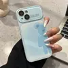 Nova Capa de Celular Urso Colorida em Gradiente Adequada para Apple 18 Pro Max, Alto Valor Estético para Meninas, com Design de Janela Grande para Modelos 17/16