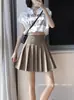 Falda Plisada 2026 para Mujer, de Cintura Alta, Adelgazante, Petite, Falda Media Plisada Estilo Traje, Falda Corta JK, Plisada Estilo Traje de Cintura Alta