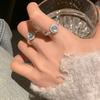 Colección de la serie Blue Treasure 2024, nueva pulsera de plata rota, anillo y collar, combinación de traje para todo tipo de temperamento.