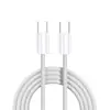 Adecuado para Cable de Carga Rápida Apple 15 Cable de Datos Pd C a C Cable Trenzado Macaron para Teléfono Móvil Cable de Carga 60W/100W