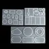 Molde de silicona de cristal para colgante de pulsera DIY de 3 piezas