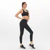 Explosões Transfronteiriças Roupa de Yoga Feminina Europeia e Americana Comércio Exterior Roupa de Fitness Calça de Yoga Justa Beleza Esportiva Sutiã nas Costas